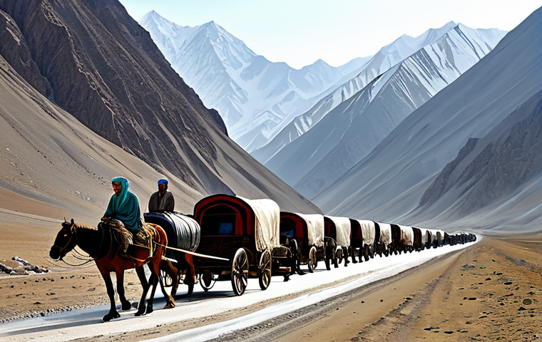 파미르 고원의 매력 - **Prompt:** A breathtaking vista of the Pamir Mountains, showcasing snow-capped peaks and a crystal-... 파미르 고원의 매력 - **Prompt:** A breathtaking vista of the Pamir Mountains, showcasing snow-capped peaks and a crystal-...